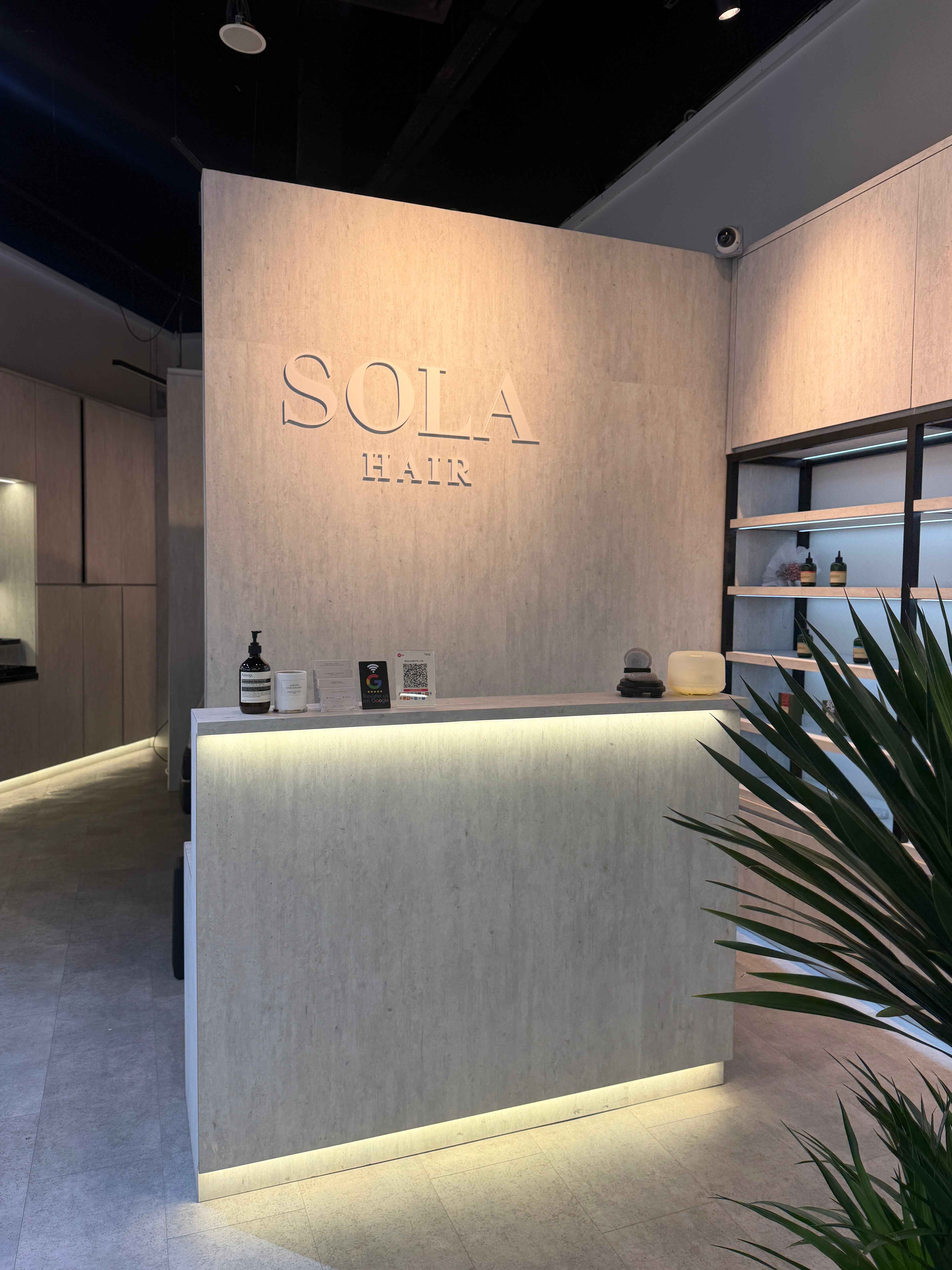 Luxury salon hair styling